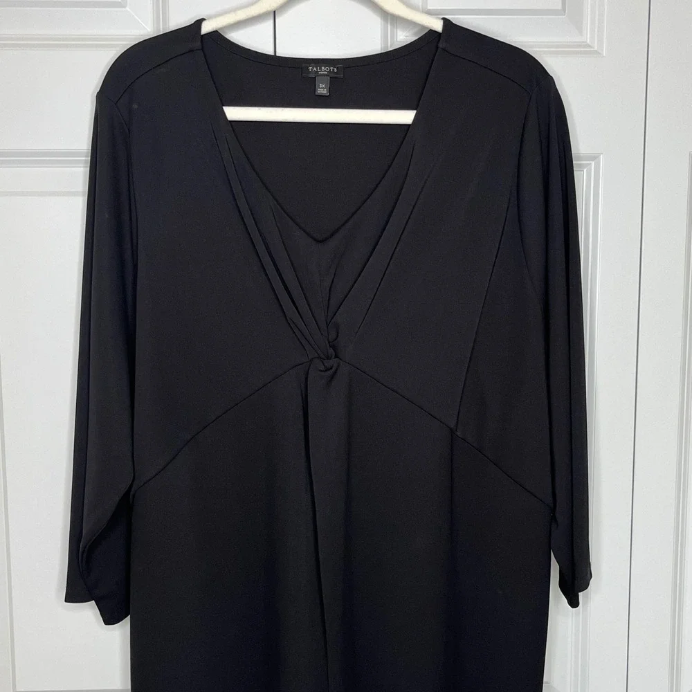 Talbots black tunic